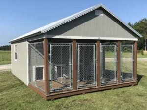 Dog Kennels for sale or rent to own by Double E Portable Buildings in Starkville MS