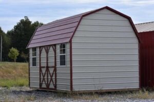 Side Lofted Barn in a Horizontal Metal Finish for sale or rnt to own in Starkville MS