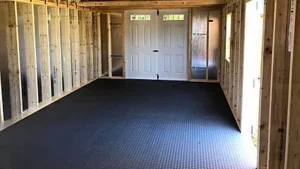 luxguard rubberized flooring for Double E portable buildings in starkville ms