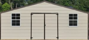 This is a 10x16 Best Value Metal Side Utility. This storage shed is for sale or rent to own.