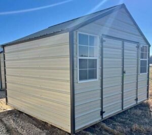10x12 side style metal Storage shed starkville & Louisville ms